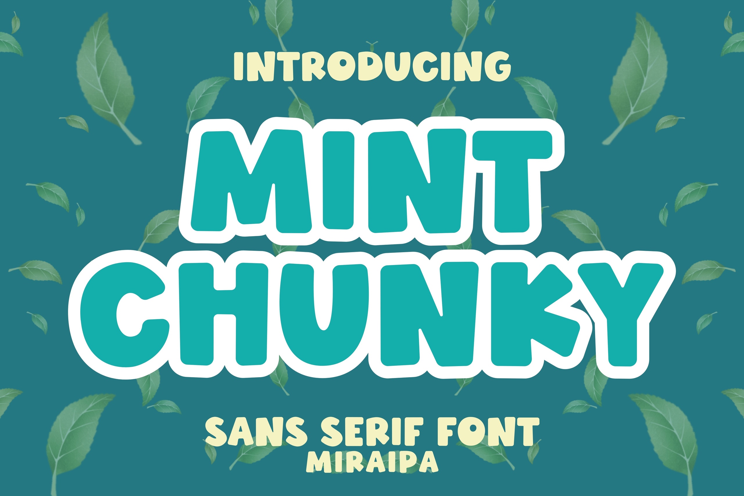 Пример шрифта Mint Chunky #1